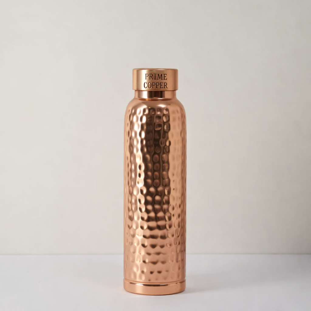 Prime Copper Handcrafted Hammered Copper Bottle