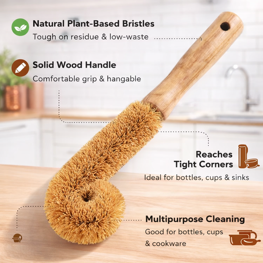 Natural Coir Cleaning Brush