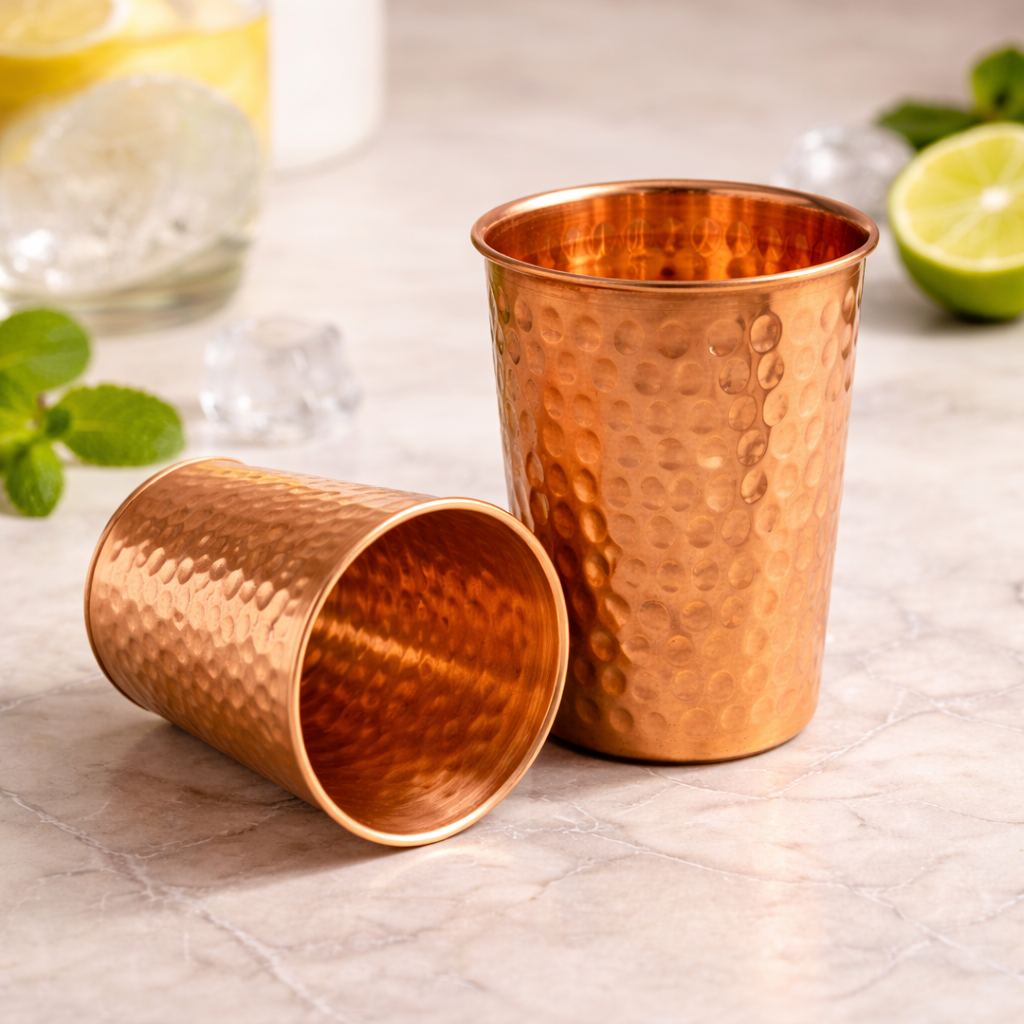Prime Copper Hammered Copper Tumbler
