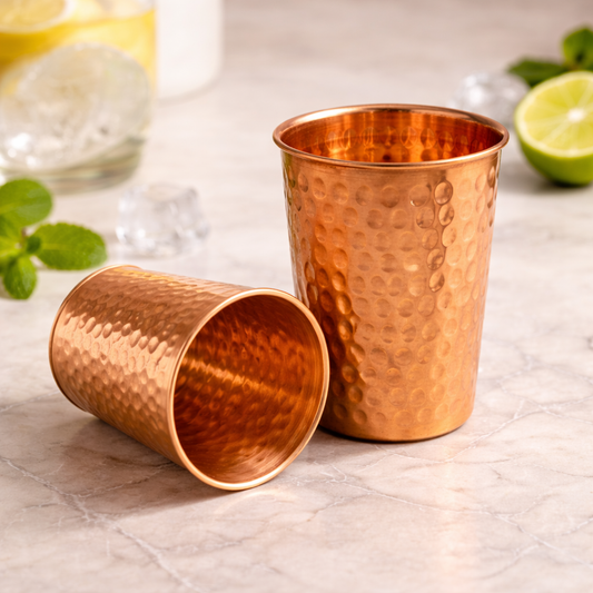 Prime Copper Hammered Copper Tumbler