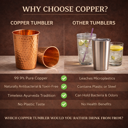 Prime Copper Hammered Copper Tumbler