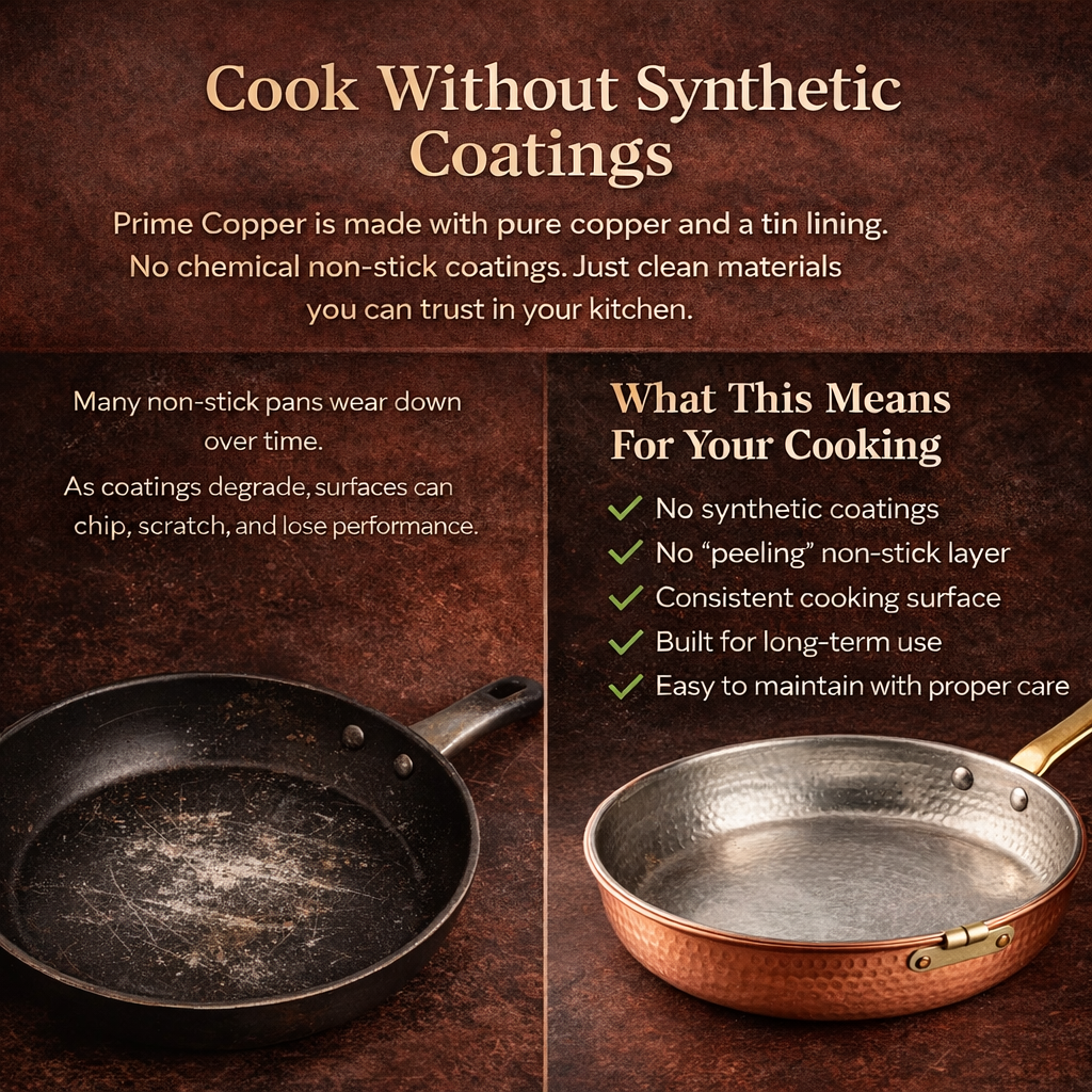 Prime Copper™ Tin-Lined Copper Frying Pan