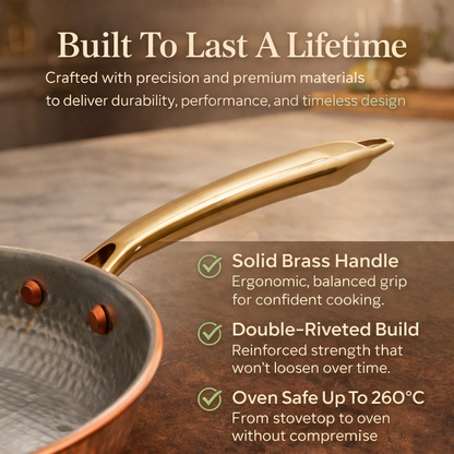 Prime Copper™ Tin-Lined Copper Frying Pan